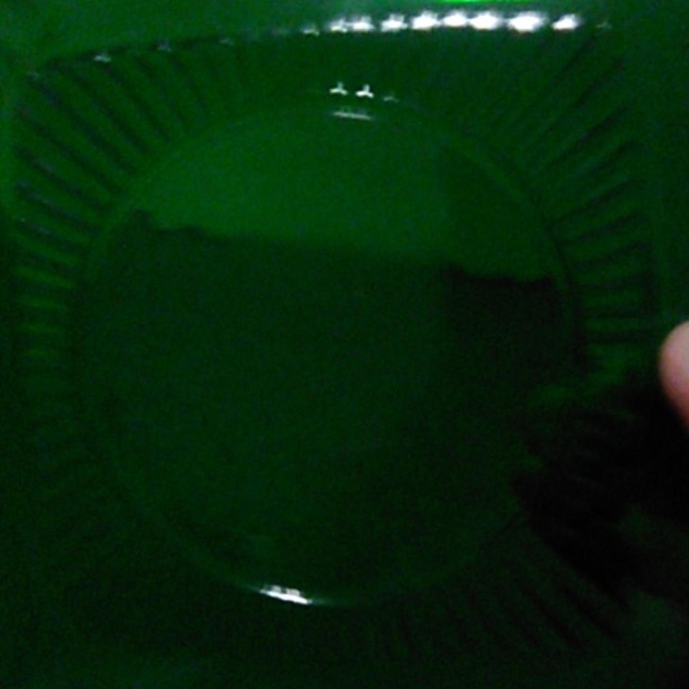 Fire king hocking forest green charm dinner plate vintage. Set of four $40